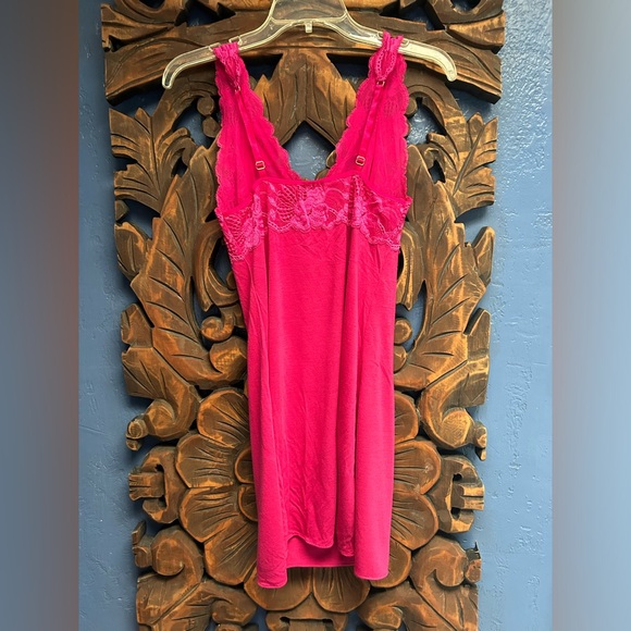 Natori Hot Pink Chemise - Picture 2 of 3